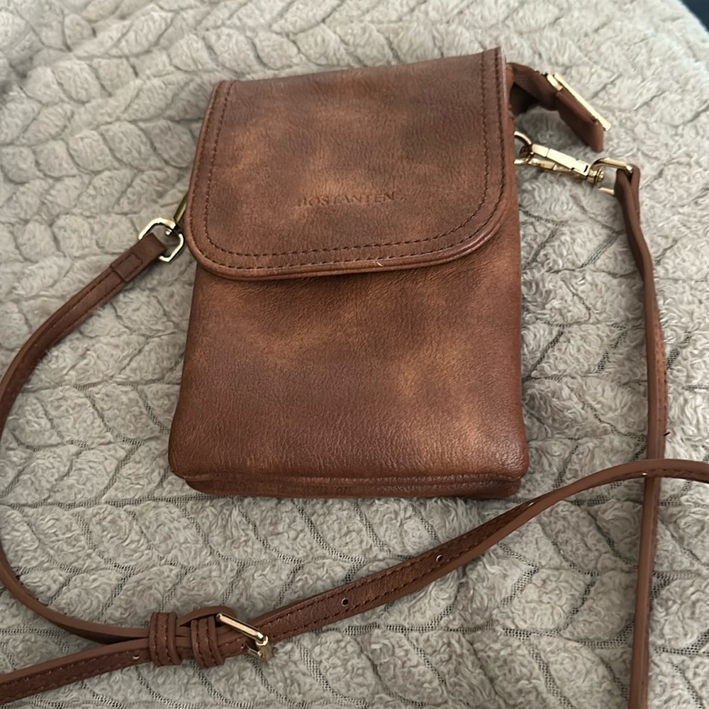 Bostanten Vegan Leather Small Crossbody Bag for Phone.